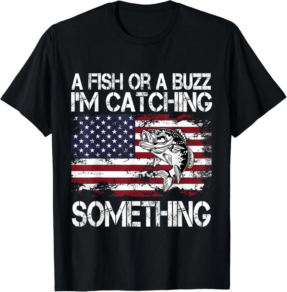 A Fish Or A Buzz I_m Catching Something Fishing Vintage Gift Unisex T-Shirt