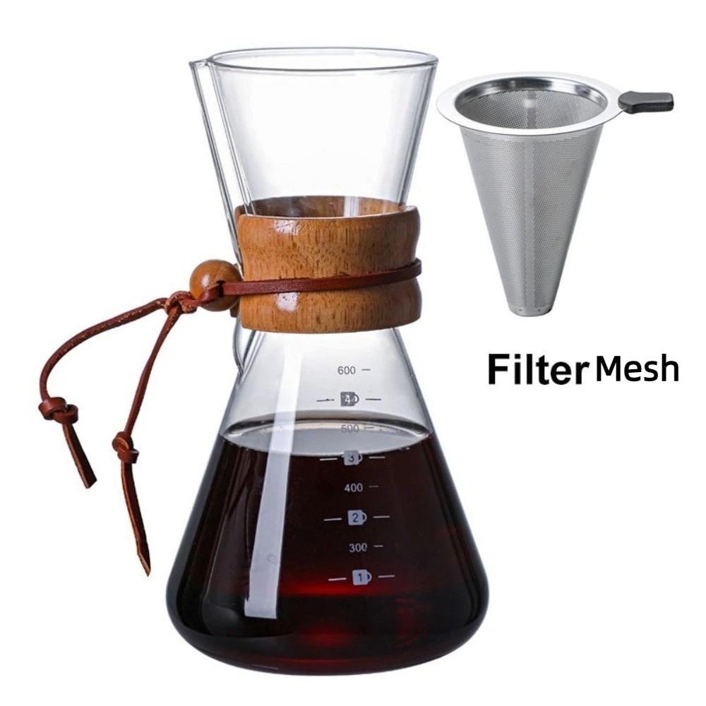 С сетчатым фильтром кофейник из нержавеющей стали чайник для эспрессо кофе чайник для чая кухня