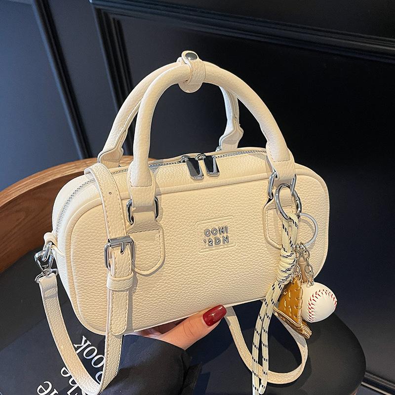 Новая нишевая портативная сумка для боулинга с узором личи, высококлассная темпераментная универсальная сумка-мессенджер для женщин