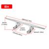 5" 6" 8" 10" 12" Stainless Steel Mirror Finish Heavy Duty Boat Hollow Base Cleat Circular Bolt Marine Marine Yacht Accessories