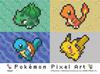 ENSKY Pokemon Pixel ArtKanto7.6 x 10.2 см Mame Puzzle 150 элементов пазл MA-79