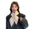 Autumn and Winter Scarf Women's New Perforated Neck Gaiter Neck Scarf Thickened Warm Houndstooth Scarf Scarf