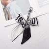 Silk Scarf Pendant Keychain: Versatile Bag Charm & Keyring