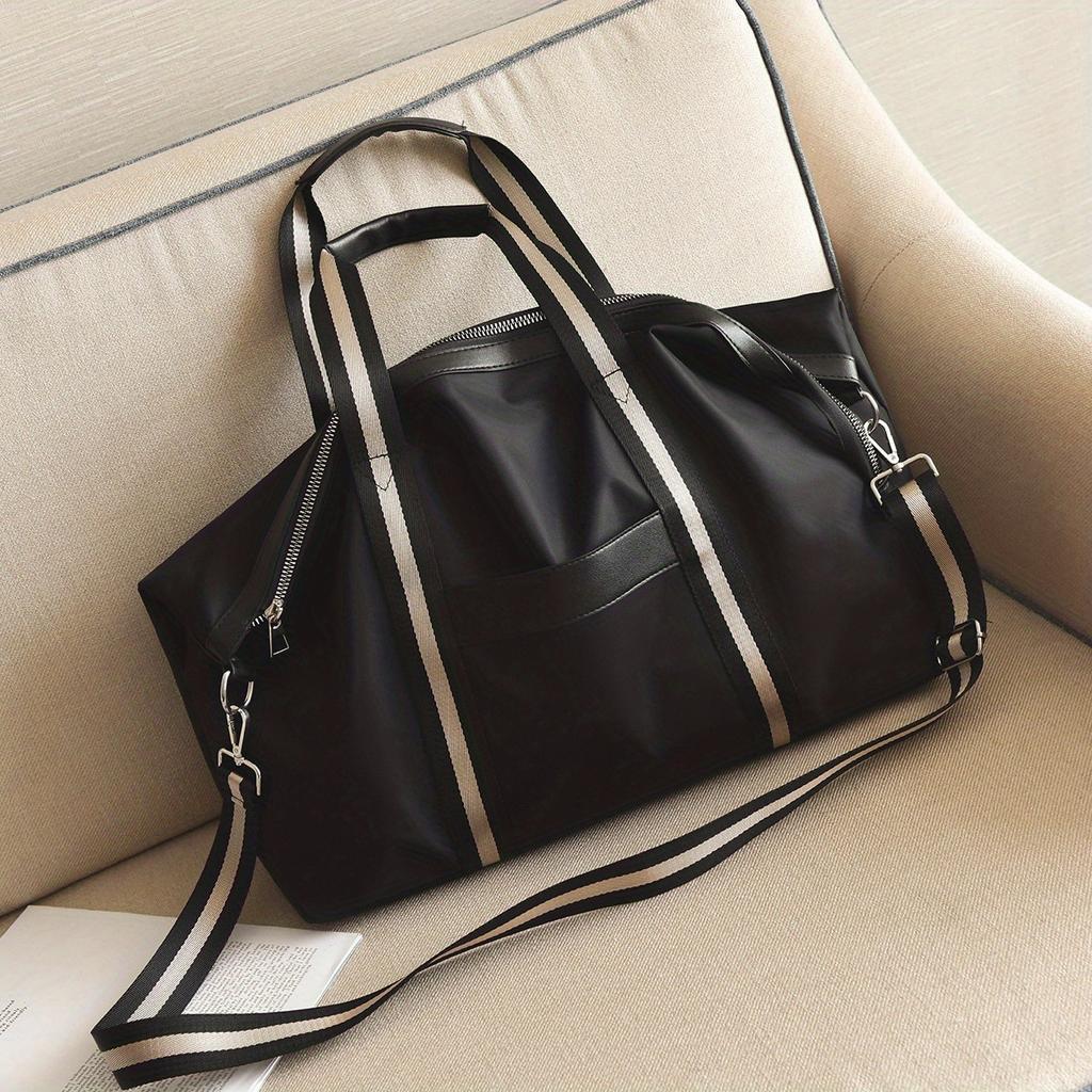 Vintage And Stylish Sports Bag, Casual Duffel Bag, Lightweight Portable Fitness Bag, Large Capacity Luggage Bag For Business Travel