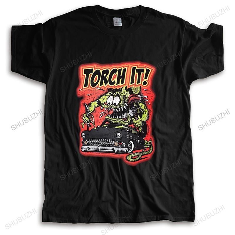 Homme T Shirt Summer Unisex Tshirt Rat Fink Torch It Black Short Sleeve Unisexs Tshirt Smlxl2xl Unisex Tshirt Teenagers Tops