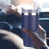 20oz Thermal Travel Mug with Straw 304 Stainless Steel Thermal Coffee Car Cup Thermal Iced Travel Cup for Camping Hiking Picnic