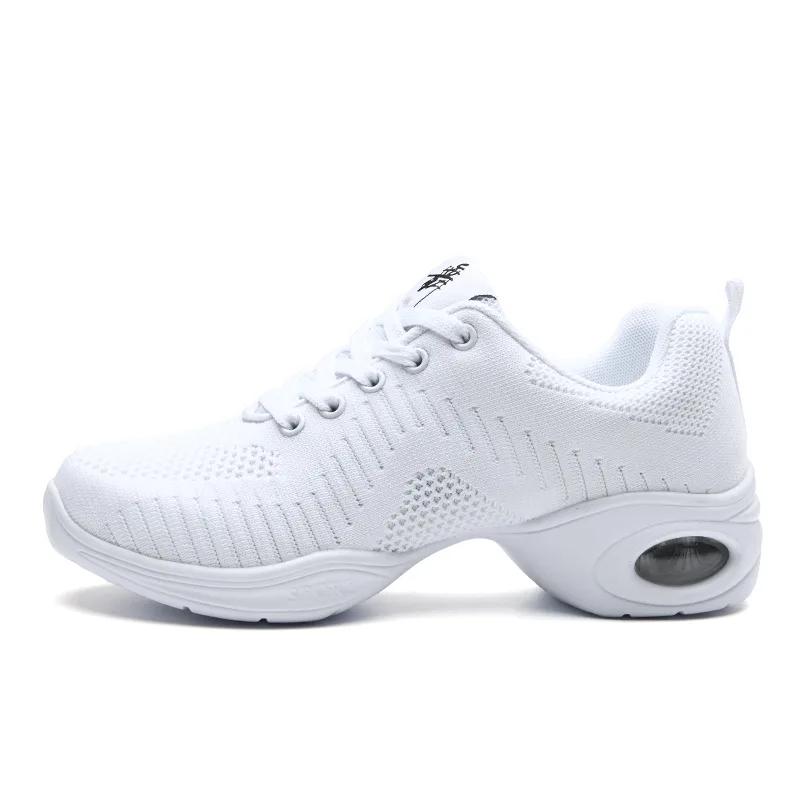 Кроссовки Женские Танцевальная обувь для Плетеные Удобные Современный Джаз Сетка Танцевальная обувь Девочки Женщины Уличная Женская Спортивная обувь