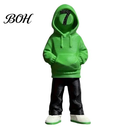 Durable PLA Art Piece 67 Number Doll Ornament, Creative Figures, Street Style Unique Streetwear Statue Gaming Table Display Collectibles, for