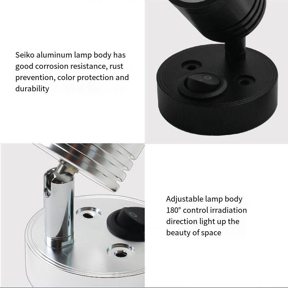 Touch Switch Reading Lamp Wall Mounted Wall Lighting Simple 12 Volt Spotlight  Motorhome