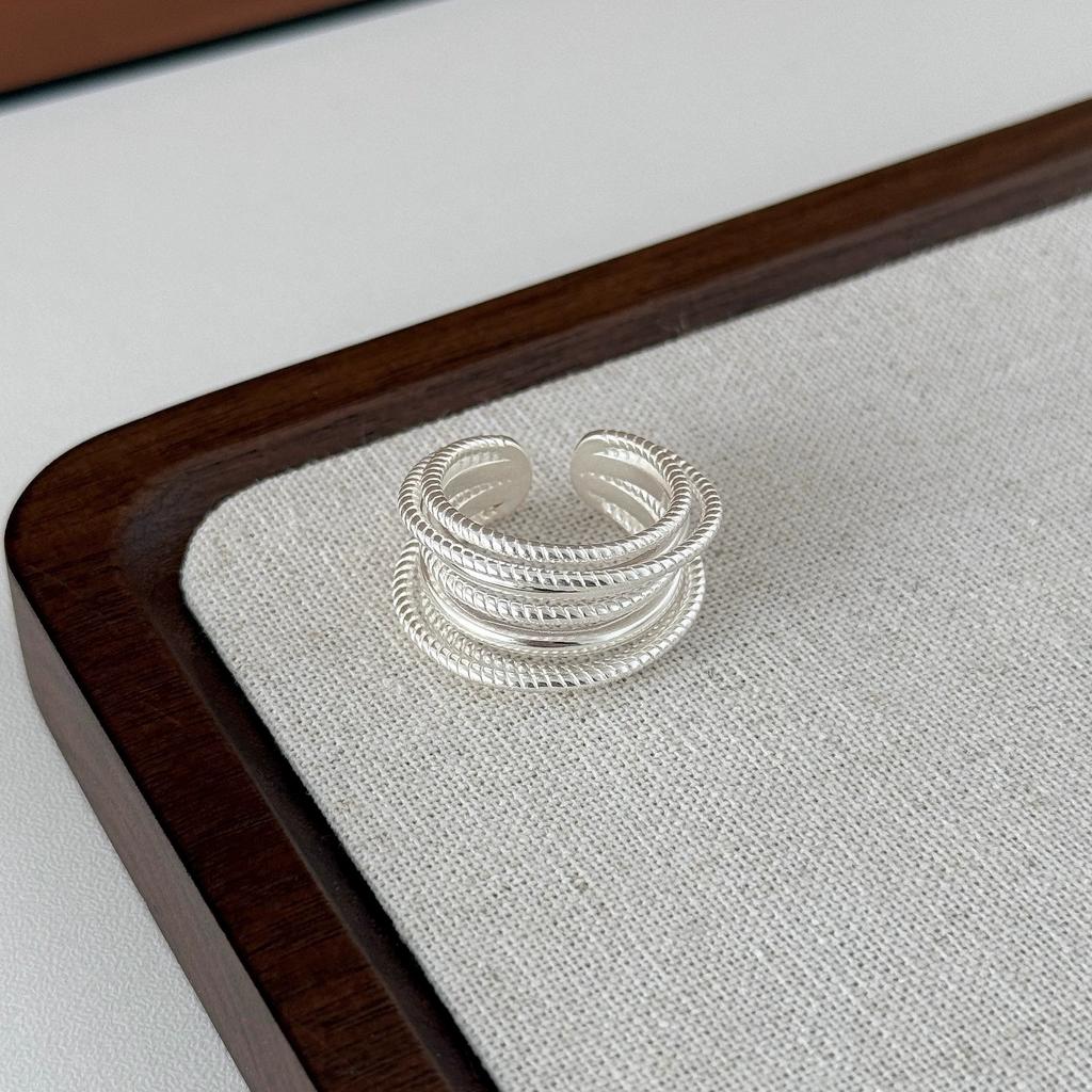 Minimalist Multilayer Geometric Open Rings For Women Vintage Fashion New Jewelry Gift Party Daily Wholesale anillos