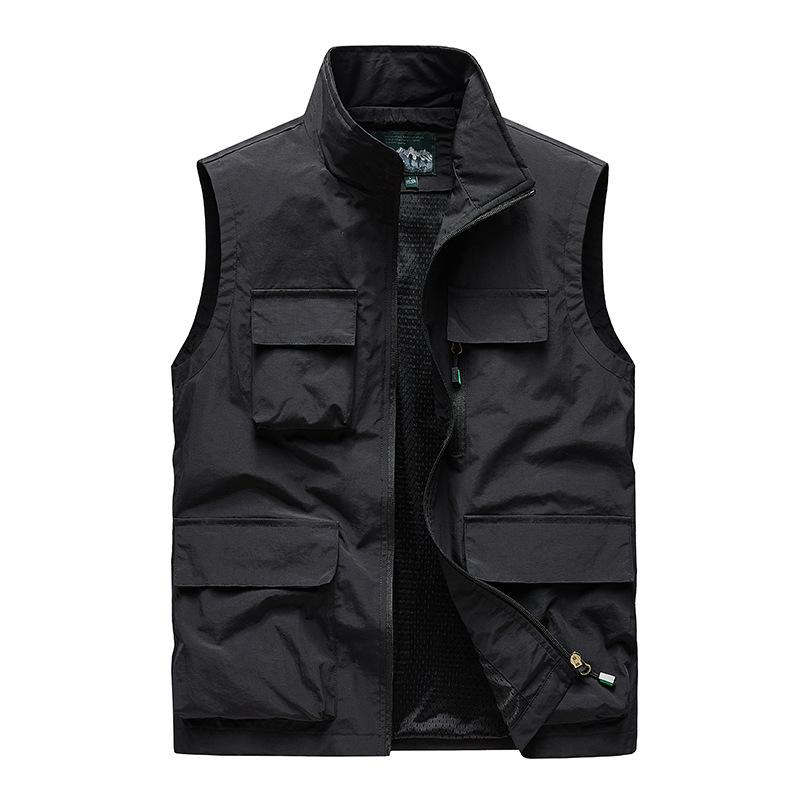 Quick Dry Vest Men's Casual Outdoor Multi-Pocket Vest Jacket