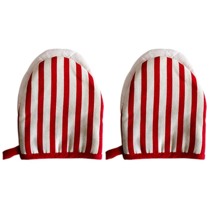 Japanese Cotton Oven Mitts, Heat Resistant Kitchen Gloves for Baking, BBQ, Cooking Cookware Gloves 1pair