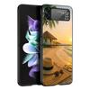Летний пляжный жесткий ПК чехол для телефона Samsung Galaxy Z Flip 7 6 5 4 Черная крышка для Galaxy Z Flip 3 Складной корпус Fundas Capa Сумка
