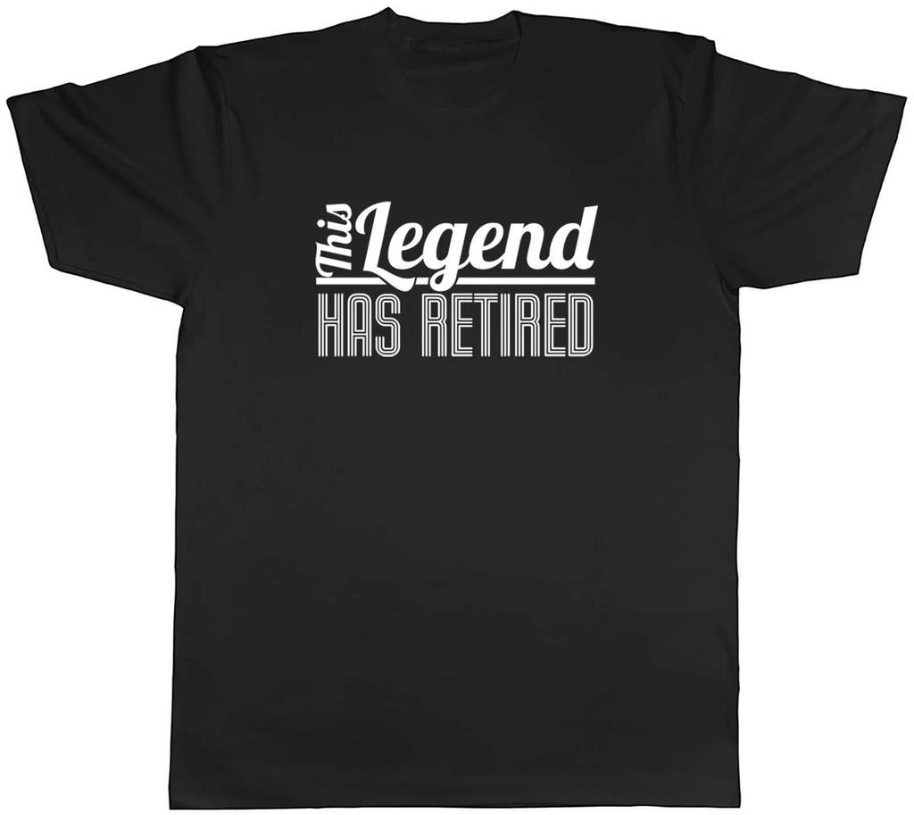 This Legend Has Retired Retirement Mens Unisex T-Shirt Tee Gift
