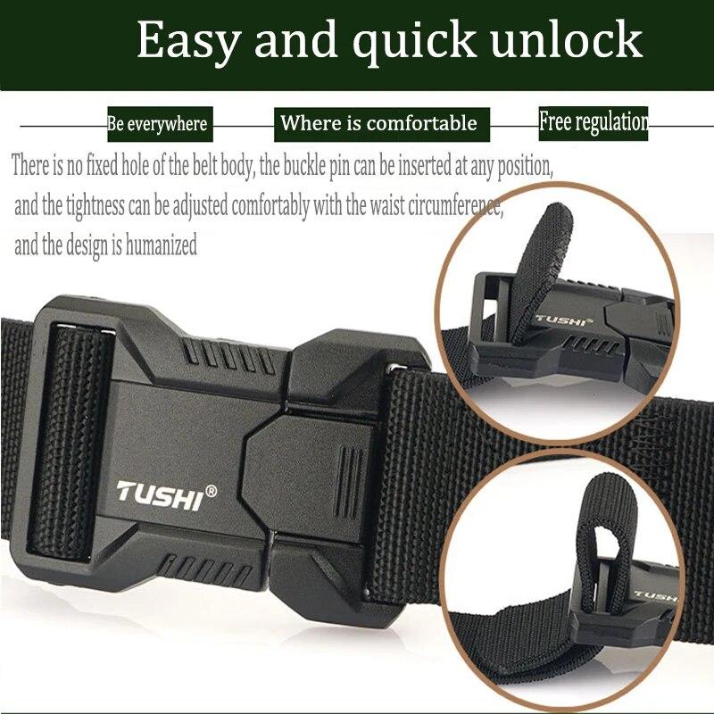 Мужской тканевый ремень, холст, военный тактический ремень, мужской повседневный черный рабочий эластичный пояс для джинсов, мужской ремень BD003