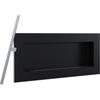 Wall Mounted Bioethanol Fireplace DELTA SLIM Black TÜV 
