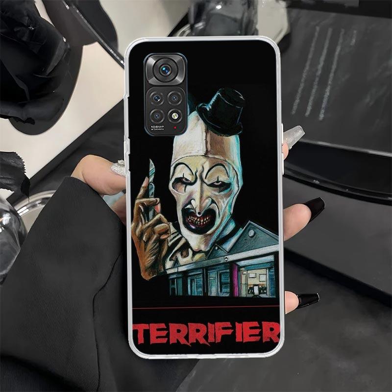 Чехол для телефона в стиле фильма ужасов «Террификатор» для Xiaomi Redmi Note 14 13 12S 12 11S 11T 11E Pro Plus 11 10 10S 9S 5G Мягкий силиконовый чехол Re
