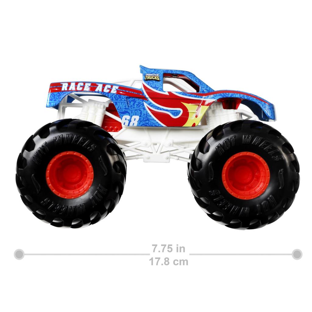 Hot Wheels Monster Truck Big Size Race Ace [Мини-машина 1:24] [3 и выше] GTJ37