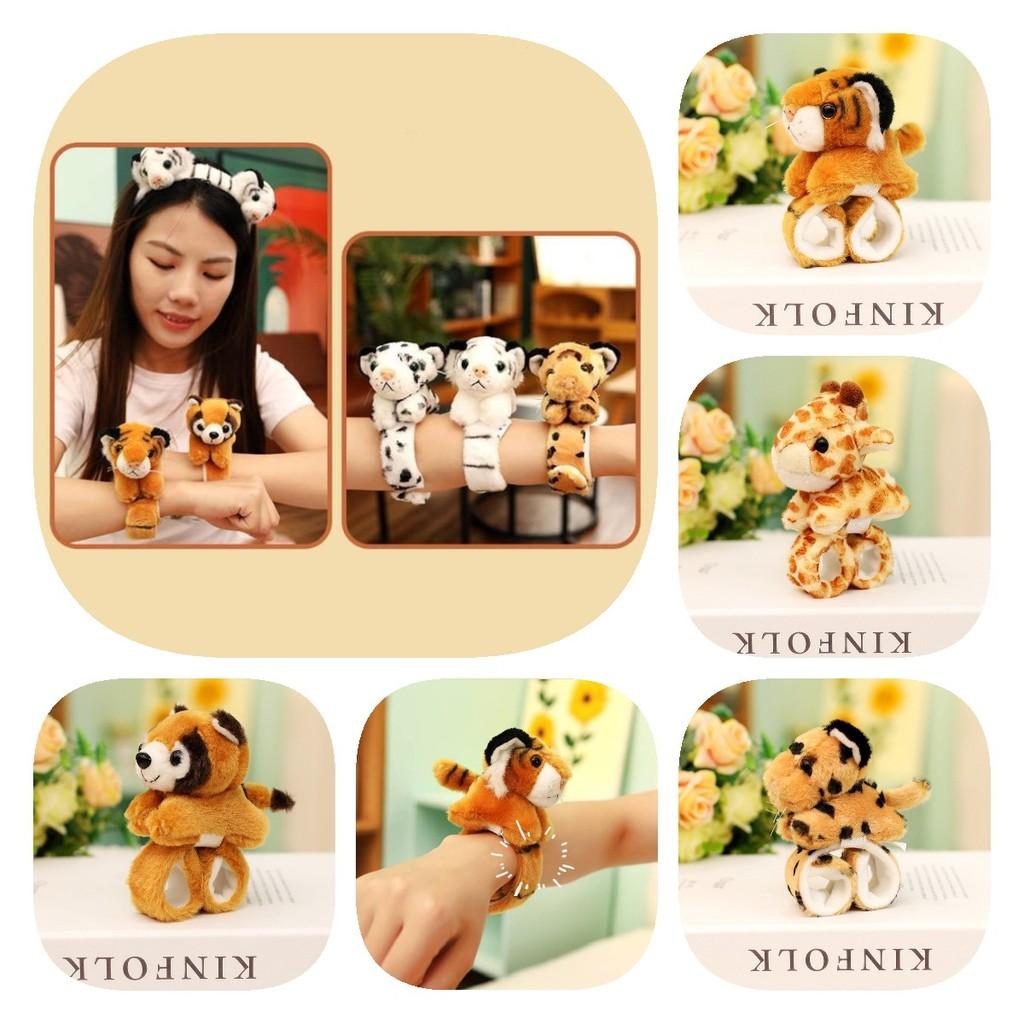 Очаровательные мультяшные плюшевые перчатки-лапы тигра с хвостом для детских выступлений и игр