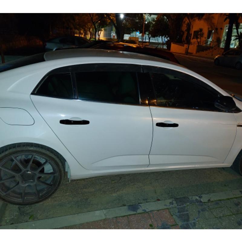 Для Renault Megane 4 MK4 IV 2016 2017 2018 глянцевая черная крышка дверной ручки автомобильные внешние аксессуары нержавеющие наклейки