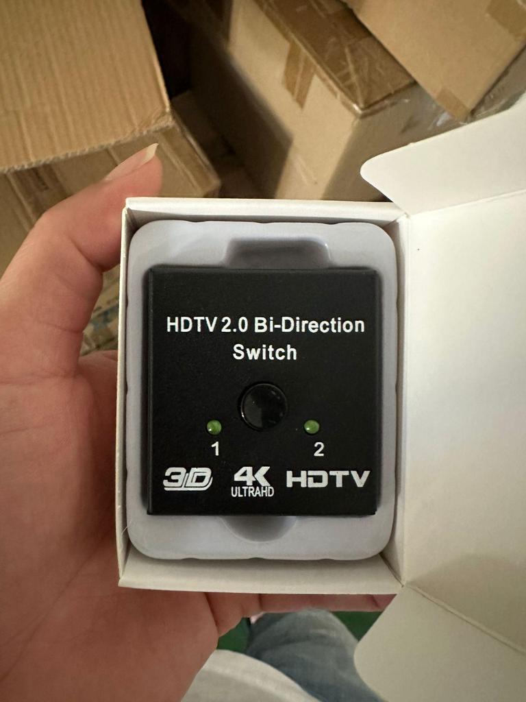 Двунаправленный коммутатор 4K HDMI: Поддержка HD-видео 2 входа/1 выход или 1 вход/2 выхода
