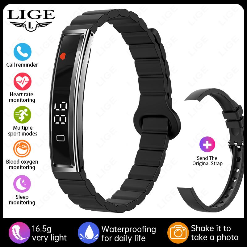Call Reminder Smart Bracelet Fitness Sleep Tracker Heart Rate Stress HRV Health Monitor Step Counting Sport Smartwatch Band