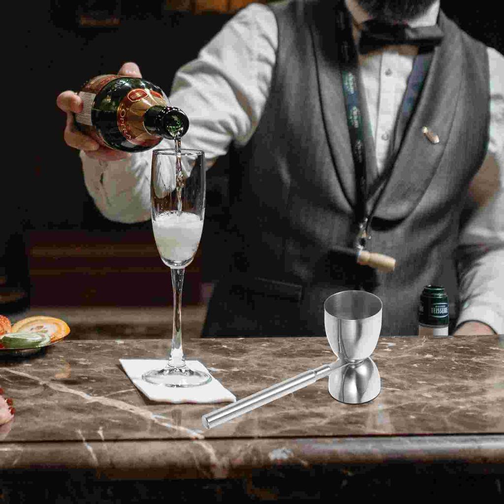 Длинная ручка двухсторонняя мерная кружка джиггеры для напитков аксессуары для бармена нержавеющая сталь унция