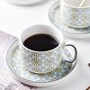 American Creative Coffee Cup and Plate Set Two-piece Set Mug Cup Coffee Cup Ceramic Water Cup Mug Milk Cup