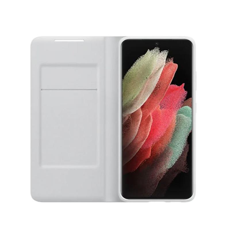 Оригинальный светодиодный раскладной чехол для телефона Smart View для Samsung Galaxy S21 Ultra 5G SM-G998B со светодиодной подсветкой