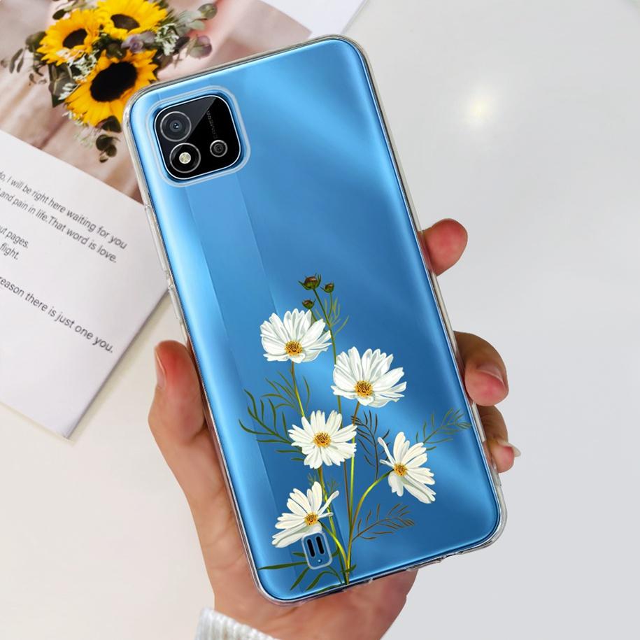 Для чехла Realme C11 2021 Чехол Модный Мраморный Сердце Любви Силиконовый Мягкий ТПУ Задняя крышка телефона Для Realme C11 RMX2185 C20 C20A Capa