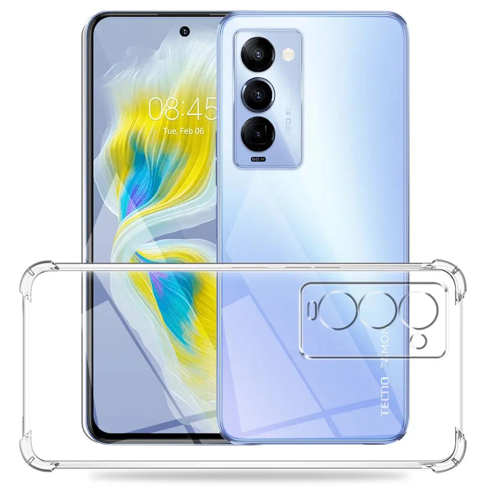 Для Tecno Camon 18 Чехол Силиконовый Мягкий Ударопрочный Прозрачный Чехол Для Tecno Camon 18P Прозрачный Чехол Для Tecno Camon 18 Funda Coque