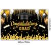 Glitter Graduation Photography Backdrop Celebrate Happy Graduation Banner  Studio Prop