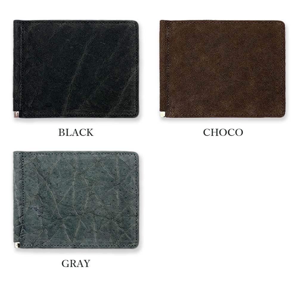 3 SUNAMURA Sunamura Сделано в Японии Высококачественные ножницы для купюр из слоновой кожи Двойной складной кошелек Зажим для денег [TAKKA Shoji] [Все цвета] (ly1100) (Шоколад)