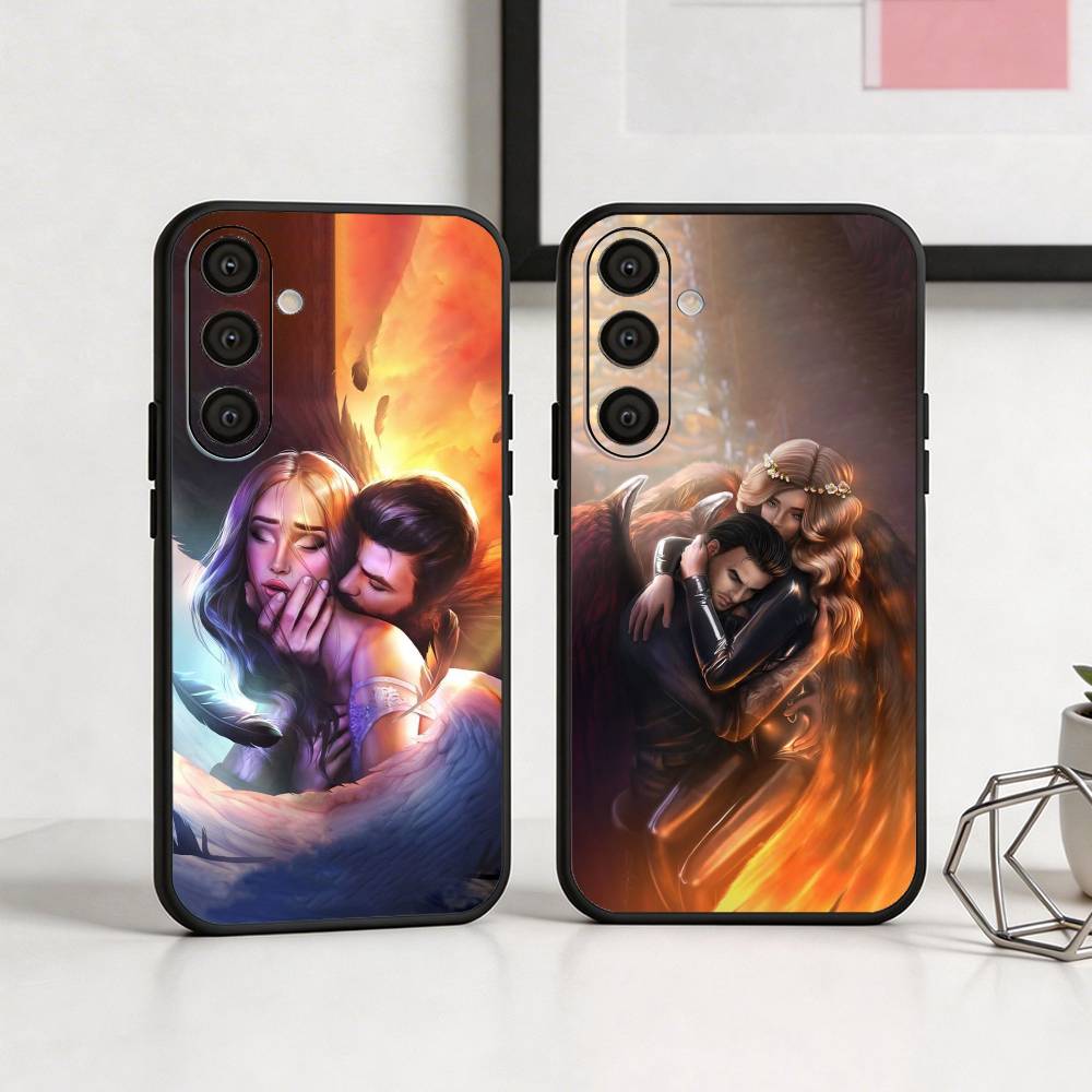 Романтика C-Clubs Игра Мальбонте Вики Чехол для телефона для Samsung A73,A21s,A22,A31,A32,A52,A53,A71,A80,Мягкий черный корпус