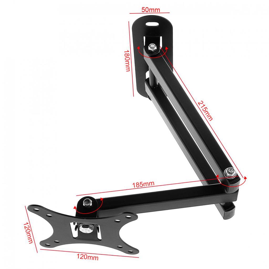 Универсальный регулируемый настенный кронштейн для телевизора весом 10 кг, плоская рамка для телевизора, поддержка наклона 10 градусов
