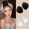 1 Pair Feather Hair Clip White Black Ballet Skirt Hairpin Daily Wear