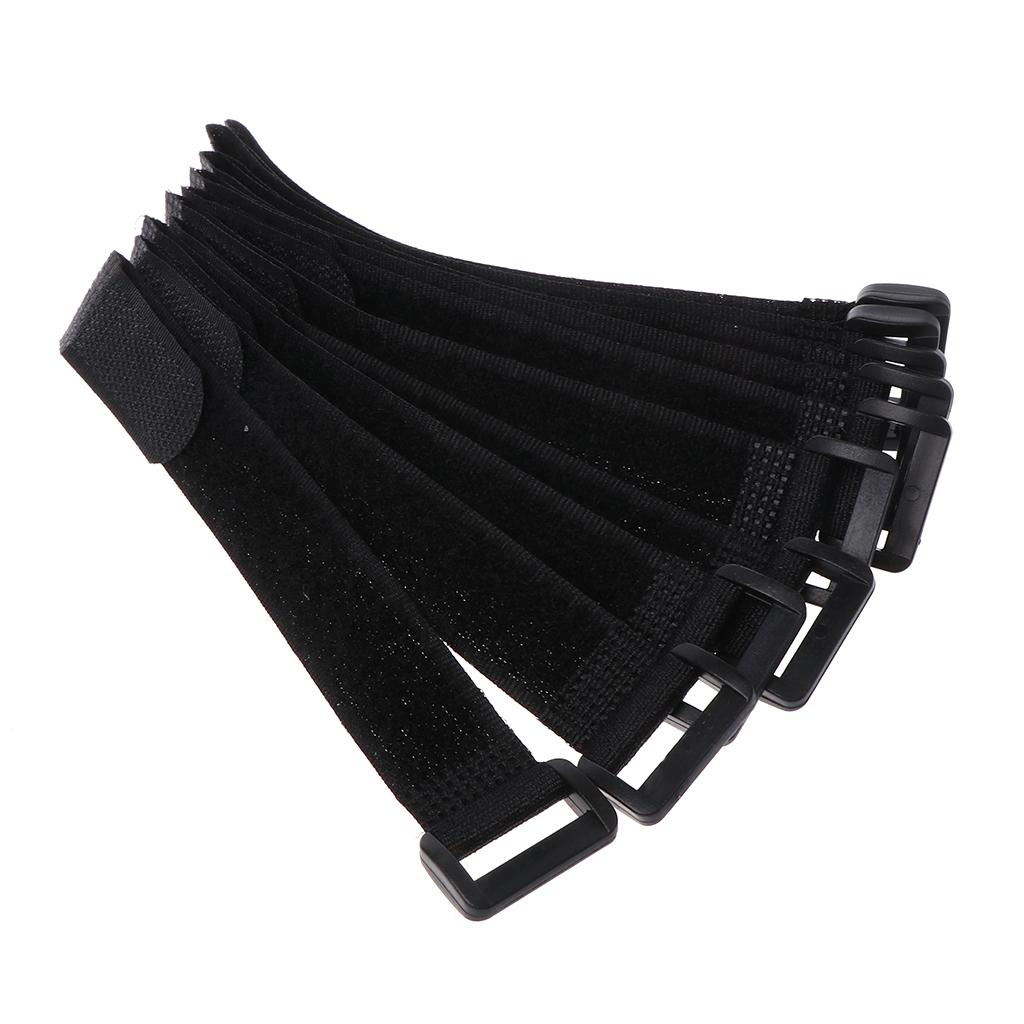 10 Pcs/Set Fishing Rod Strap Fixing Belt Magic Sticker Elastic Universal Pole Ti