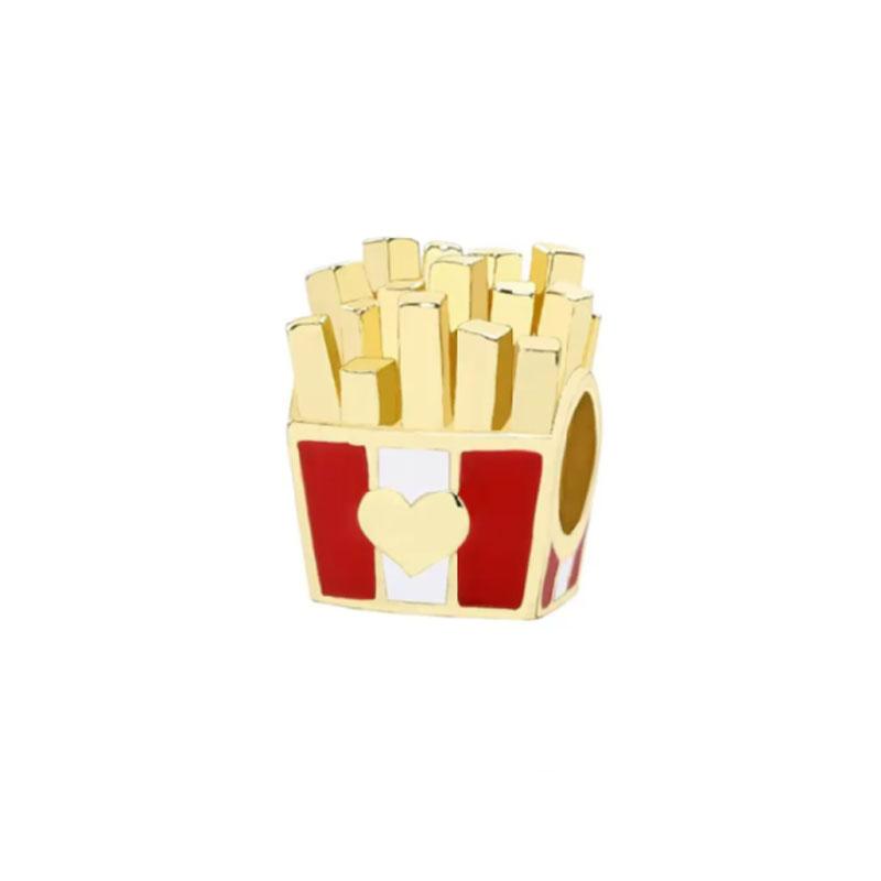 Brand New Copper Metal Plated Gold Tower Sunflower Dangle Charm Bead Component Bead Component Compatible With Authentic Original Accessories Bracelet