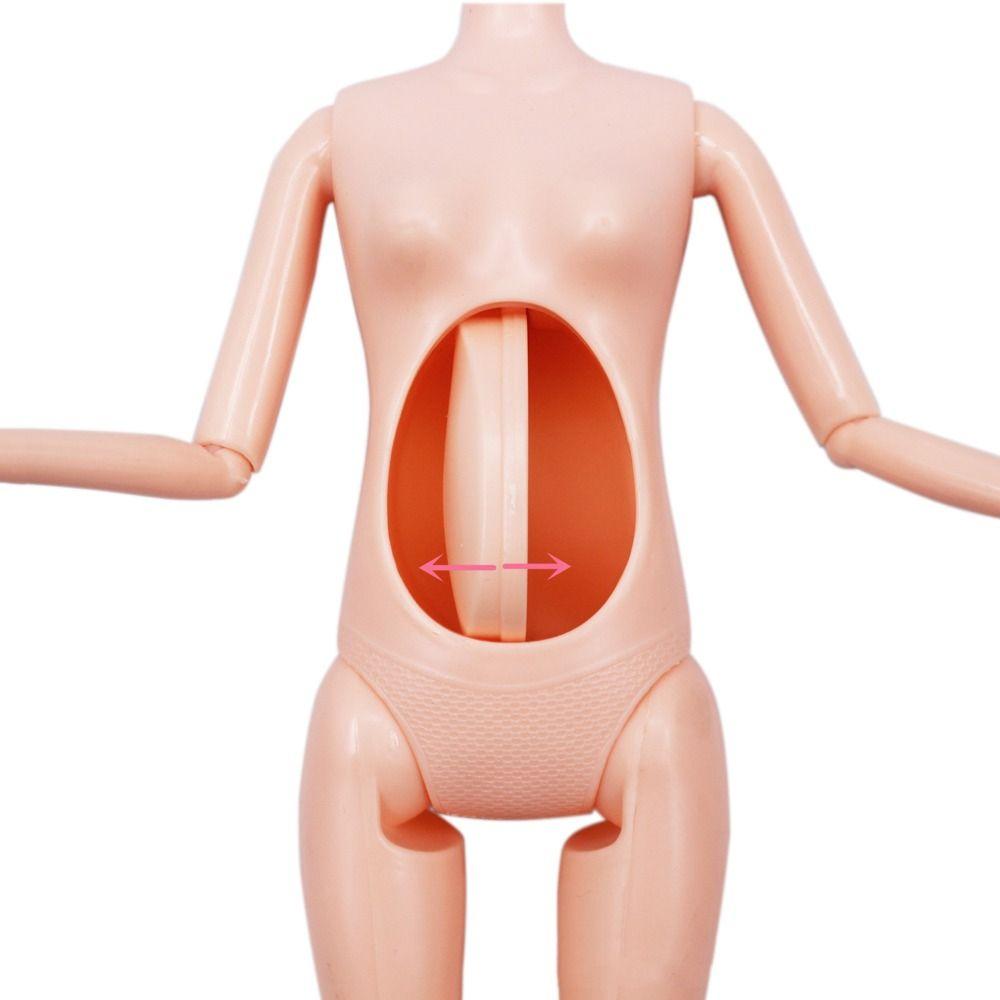 Adjustable Big Belly Nude Doll Toys Removable DIY Movable Girl Dolls Girls Gifts