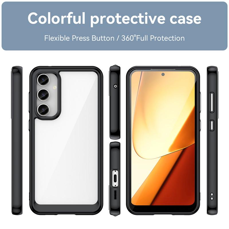 Чехол для Samsung Galaxy S23 FE Чехол для Samsung S23 FE 6,4-дюймовый цветной мягкий силиконовый прозрачный бампер для Galaxy S23FE