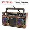 RX-65SD Новый портативный ретро AM/FM/SW 3-диапазонный радиоприемник Беспроводной стерео Bluetooth-динамик Уличная солнечная зарядка U-дисковая карта радио