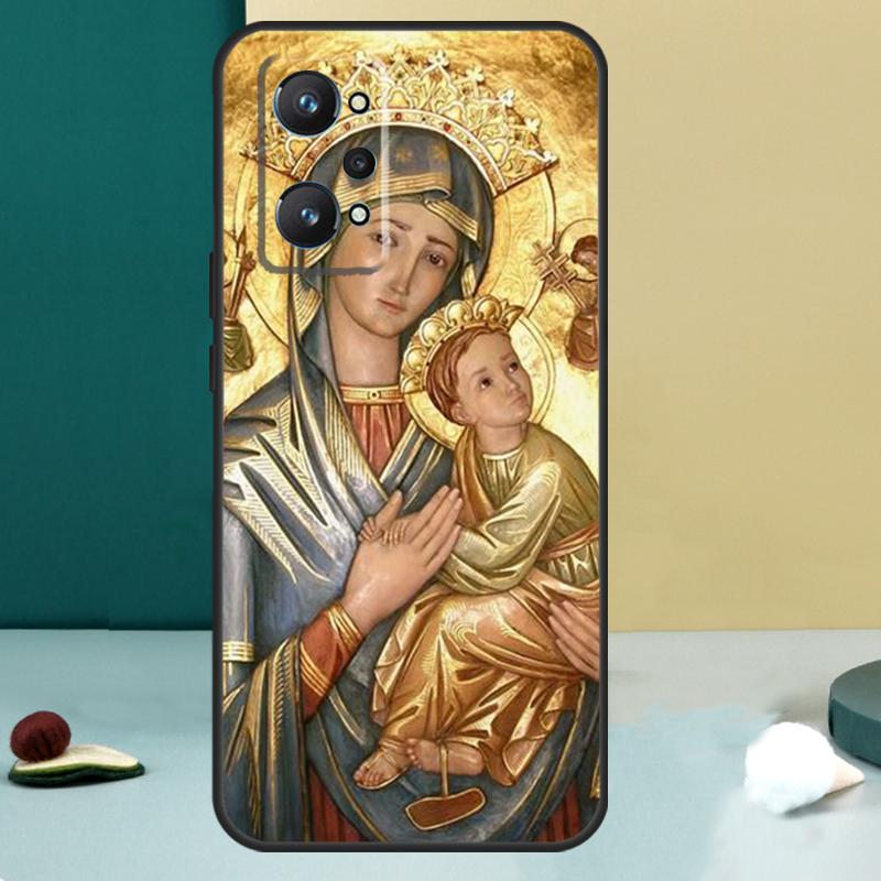 Чехол с Девой Марией для Realme GT 6T 5 6 GT 7 Pro C67 C75 C61 C55 C53 C51 C21Y C25S 10 11 12 13 14 Pro Plus