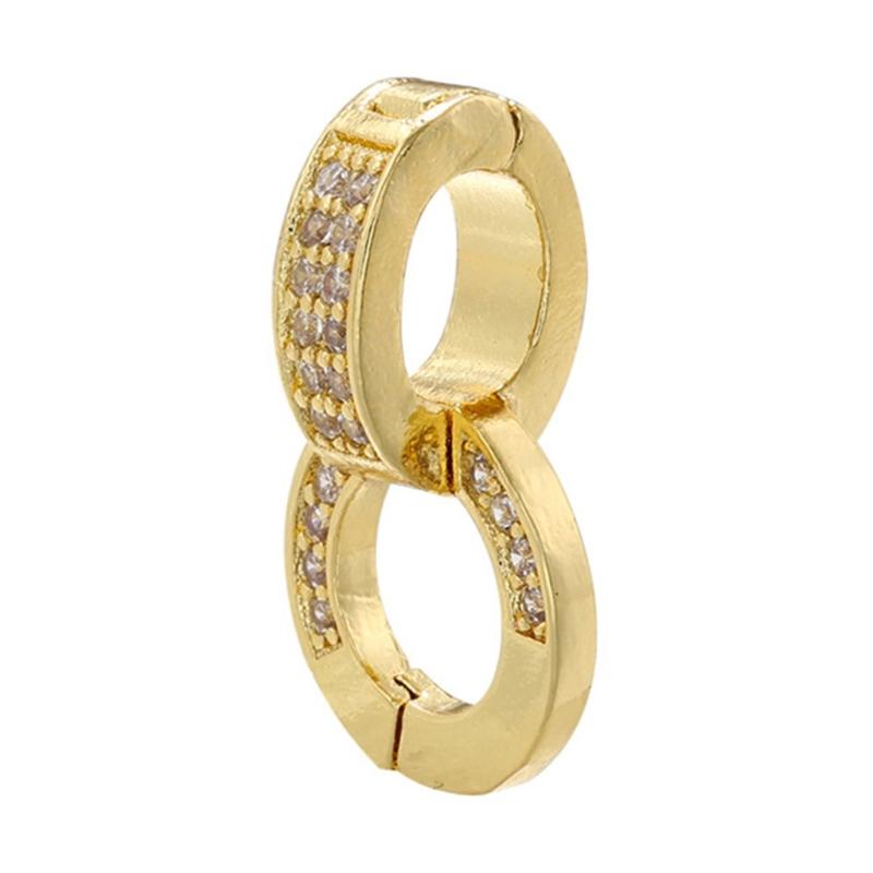 Элегантный соединительный застежка из меди и кубического циркония, застежка-усилитель, фурнитура для ювелирных изделий, застежки для изготовления ювелирных изделий