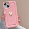 Корейский милый чехол для телефона с 3d сердечком ярких цветов для Iphone 14 13 12 11 Pro Max, однотонный противоударный мягкий чехол Funda