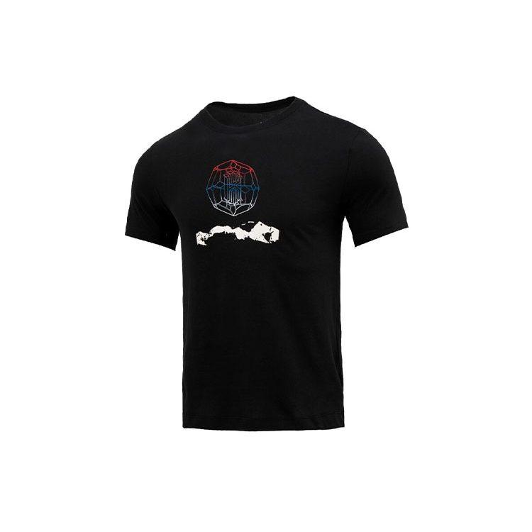 Nike Футболки Мужские Черные С Круглым Вырезом Умеренный Прямой Крой DM2463-010