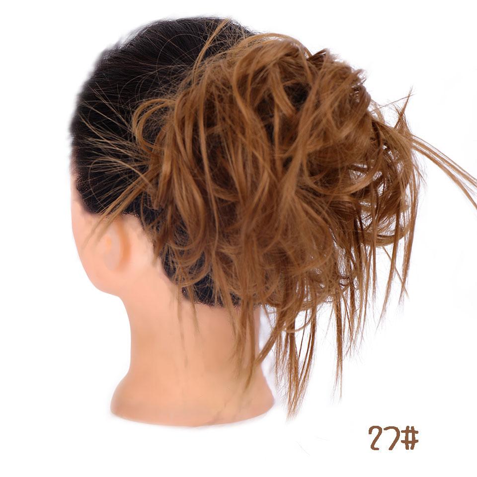 Шиньоны из синтетических волос, грязные резинки для волос, резинка для волос, пучок, прямая прическа, наращивание волос для женщин