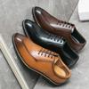 Large Size Leather Shoes Men's Business Dress Men's Shoes Wedding Groom Shoe Leather Men's Oxford Shoes Trendy Shoes