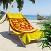 Red Shield Lion Logo Towel Beach Towel Quick-drying for Travel Outdoor Sports Jogging Beach and Swimming