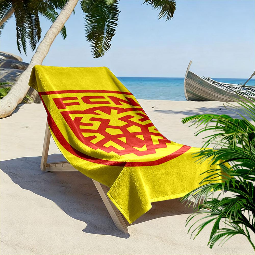 Red Shield Lion Logo Towel Beach Towel Quick-drying for Travel Outdoor Sports Jogging Beach and Swimming