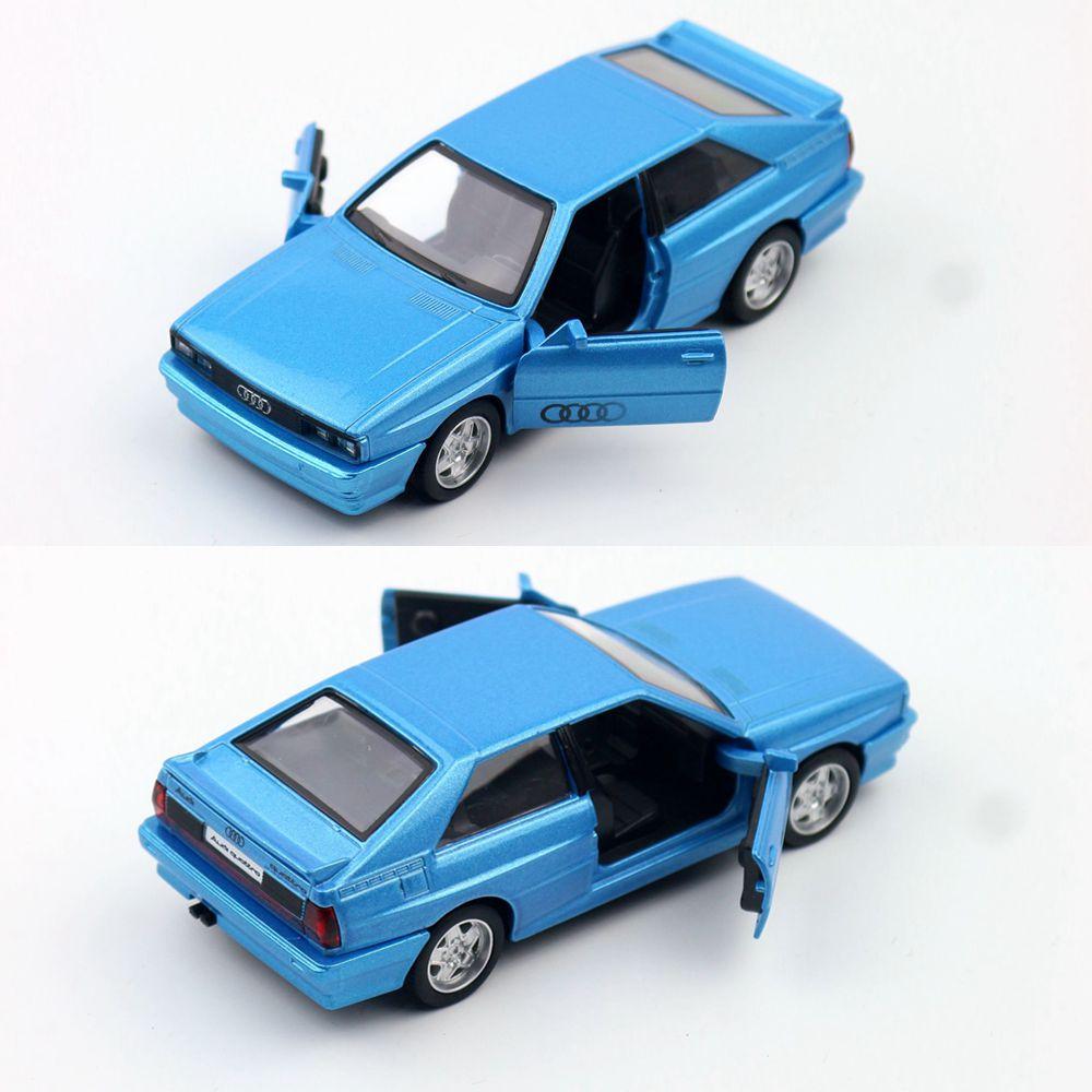 1/36 Scale Quattro Toy Car Model Miniature Free Wheel Pull Back Doors Openable Diecast Metal Collection for Children Boy